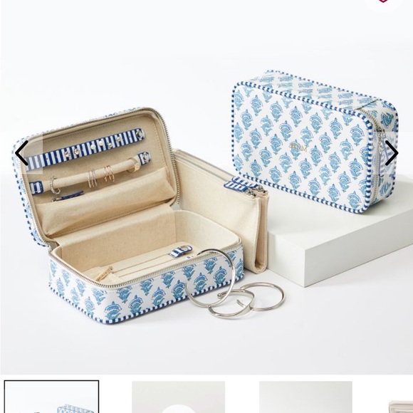 Mark & Graham Blue and White Jewelry Organizer